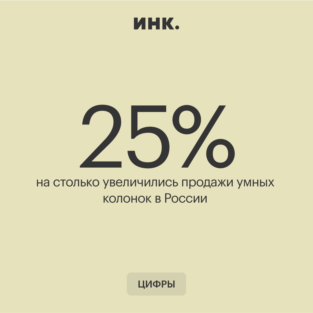 За прошедший год россияне купили более 6 млн умных колонок. Наибольший рост покупок был зафиксирован в регионах. Выручка от продаж на российском рынке достигла 43,5 млрд руб.     В связи с этим денежный оборот на платформе Wildberries увеличился на 157% по сравнению с прошлым годом, а на Ozon и «Яндекс маркете» рост составил 60% и 35% соответственно.    Популярность колонок обусловлена строительством нового жилья и расширением линейки устройств для умного дома. По мнению аналитиков, их продажи ежегодно будут увеличиваться на 10-30%.     Читайте Инк. в Telegram