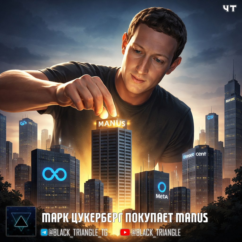 Meta купила китайский ИИ стартап Manus Компания Марка Цукерберга объявила о приобретении китайского стартапа Manus который разрабатывает автономных ИИ агентов По данным WSJ сумма сделки превысила 2 млрд что делает её третьей по величине в истории Meta За 8 месяцев после запуска Manus достиг 100 млн годовой выручки рекордный показатель для ИИ стартапа Любопытно что в 2024 году ByteDance предлагал 30 млн за команду но основатель отказался признана экстремистской и запрещена в России мMм Soft Gear Links