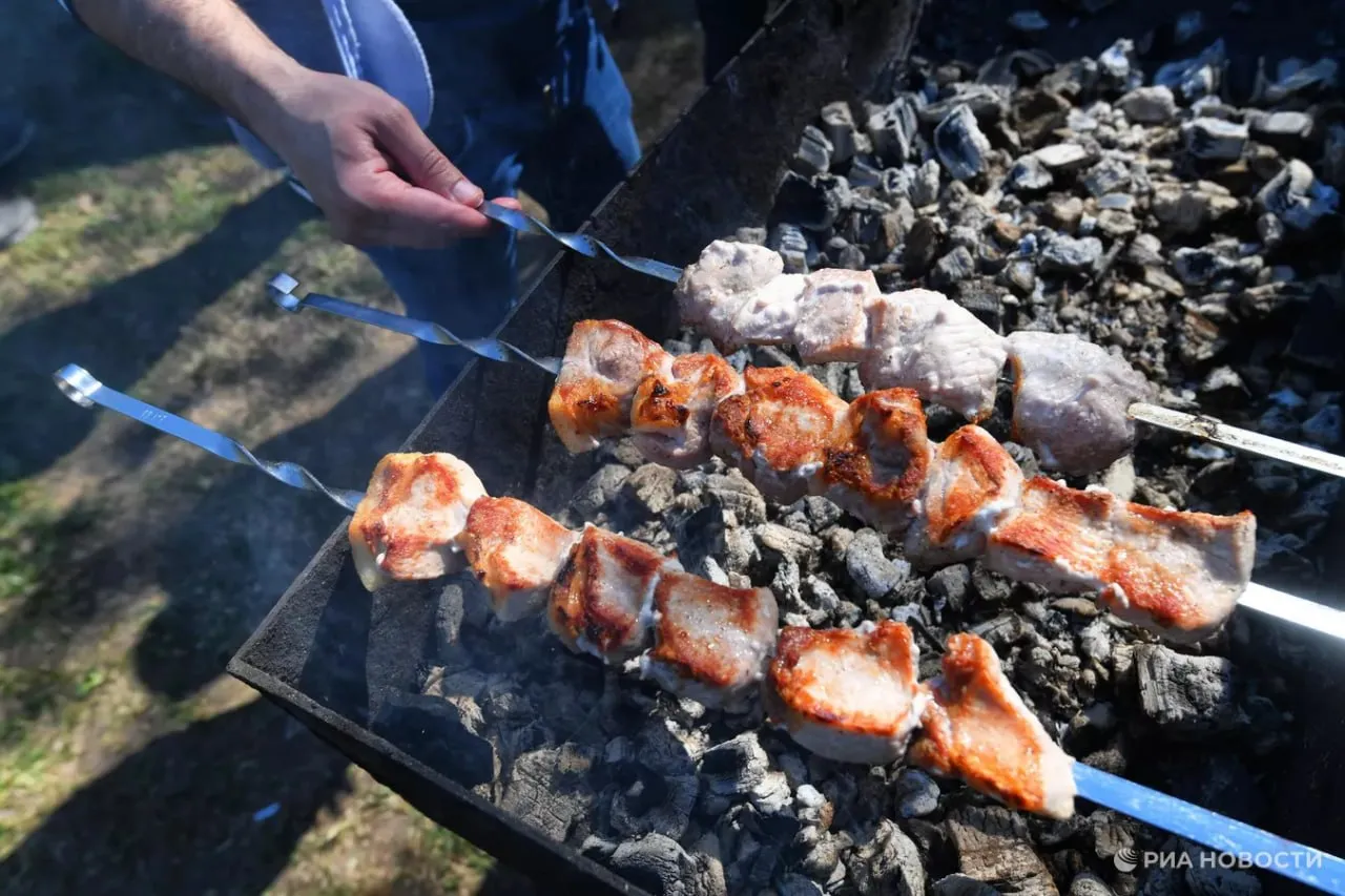 С какими продуктами нельзя сочетать шашлык рассказала врач Избегайте жирного сала салатов заправленных майонезом копченостей Не рекомендуются орехи свежие фрукты Все это удваивает нагрузку на печень и вызывает брожение в кишечнике Для пользы здоровью шашлык лучше сочетать со свежими овощами или гриль Клетчатка ускоряет переваривание выводит токсины и балансирует калории Подписаться на РИА Новости