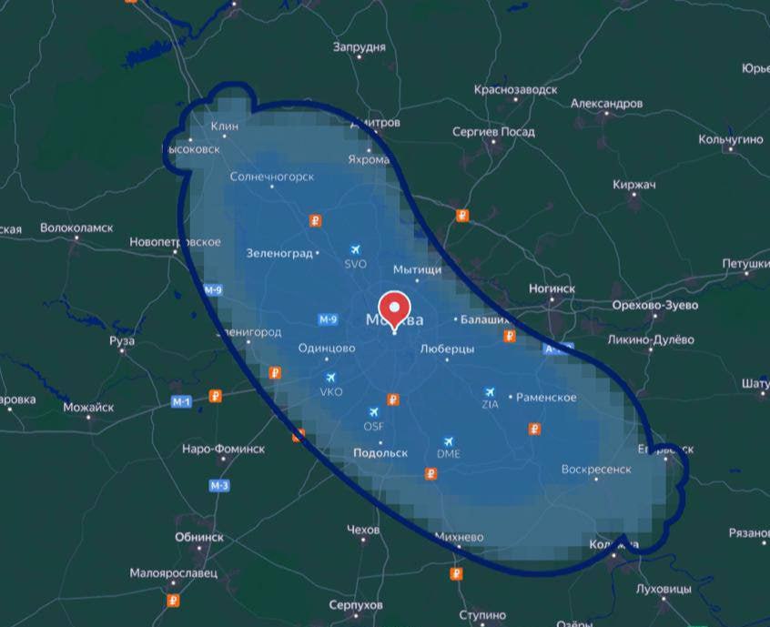 Огромная дождевая сарделька накрыла Москву и область