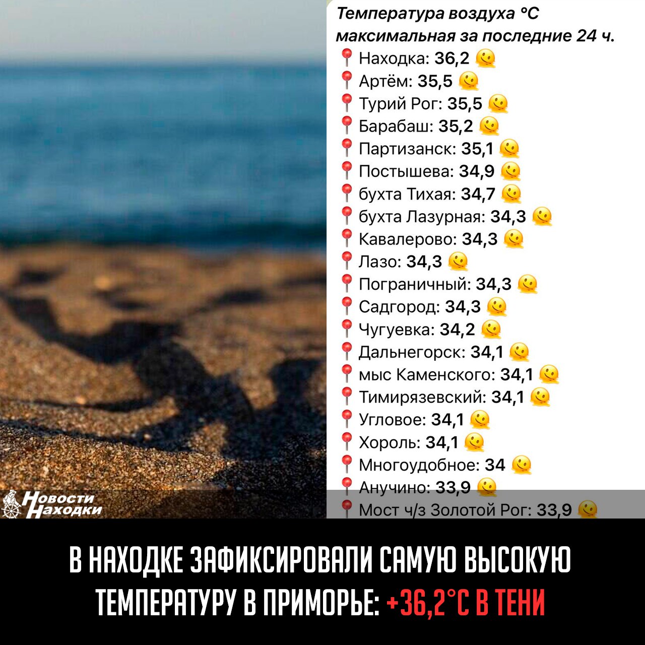 Сегодня практически весь край оказался во власти экстремально высоких температур — столбики термометров повсеместно превысили отметку +30°С. Абсолютным рекордсменом стала Находка, где днем зафиксировали +36,2°С в тени. По прогнозам Примгидромета, на следующей неделе в отдельных районах пройдут кратковременные дожди, что немного снизит температуру. Однако синоптики предупреждают: тепловая аномалия сохранится, и жителям края стоит продолжать соблюдать меры предосторожности в условиях жары.
