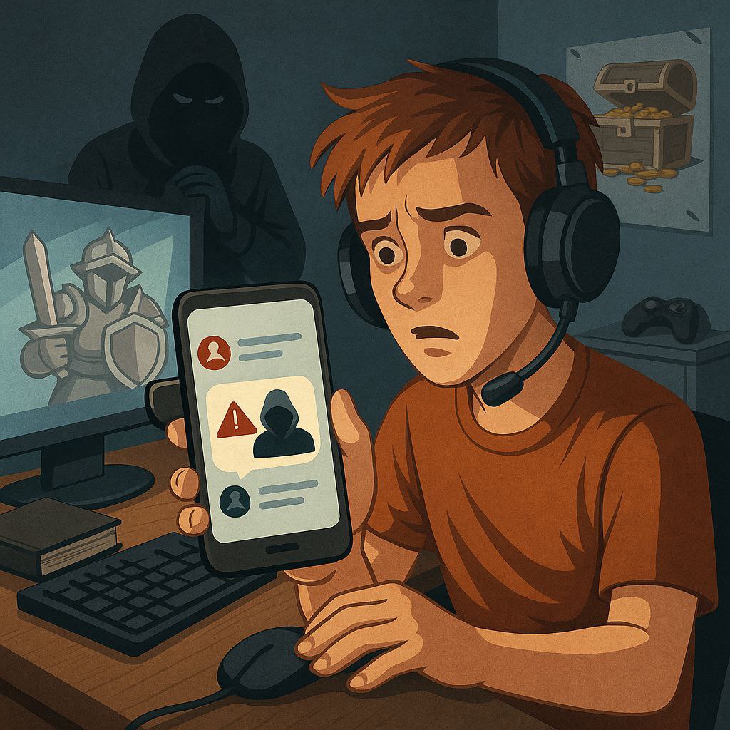Опасная прокачка: как подростков втягивают в мошенничество через онлайн-игры Вместо редких артефактов — уголовная ответственность. Мошенники всё чаще используют детей в схемах кражи и отмывания денег. Заманивают через «бонусы», выманивают данные, делают подставными фигурантами. Возраст жертв — от 10 лет. Почему стоит срочно поговорить с ребёнком — рассказываем в статье на сайте Открытый Нижний Открытый Нижний