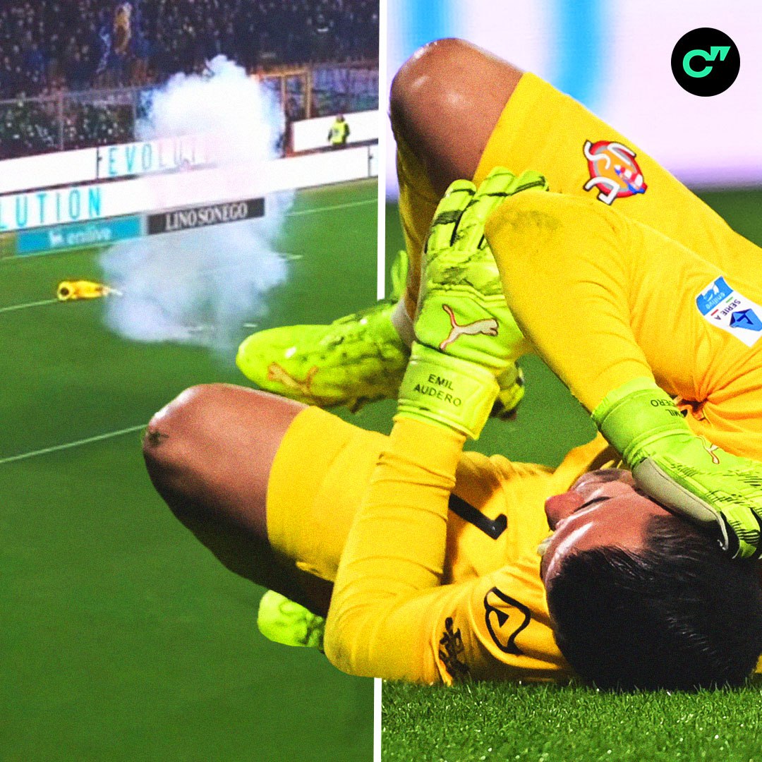 Фанат Интера вчера во время матча бросил петарду во вратаря Кремонезе Эмиля Аудеро этому же болельщику оторвало 2 3 пальца когда он пытался бросить еще одну Сразу после хлопка петарды другие фанаты Интера избили его и отправили в больницу как только болельщику без пальцев станет лучше то его арестует полиция Все рекорды сезона в приложении ГОЛ