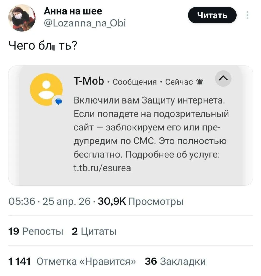 Операторы начали ОТКЛЮЧАТЬ россиянам доступ к сайтам для защиты Абонентам без спроса подключают услугу Защита интернета из за неё часть сайтов и сервисов может не открываться забота вышла из чата зато мошенники тоже не зайдут НМШ