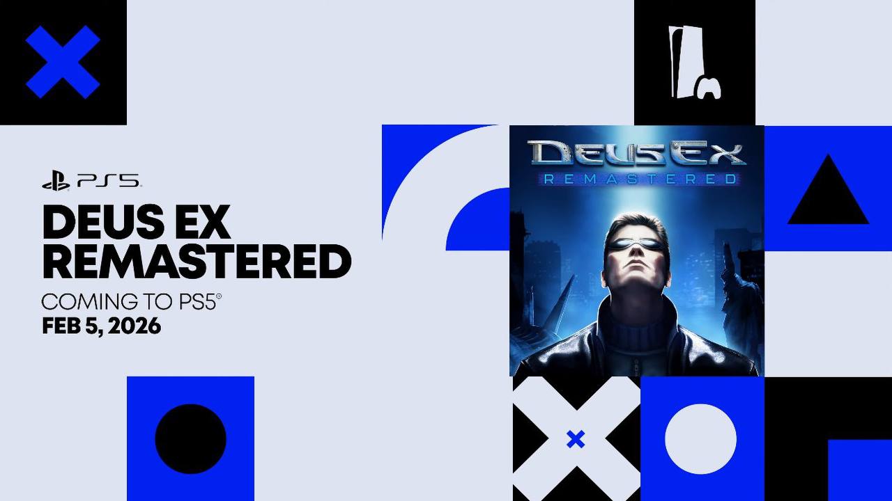 ОФИЦИАЛЬНО Студия Aspyr анонсировала Deus Ex Remastered с датой релиза на 8 февраля 2026 года GPX Подписывайся