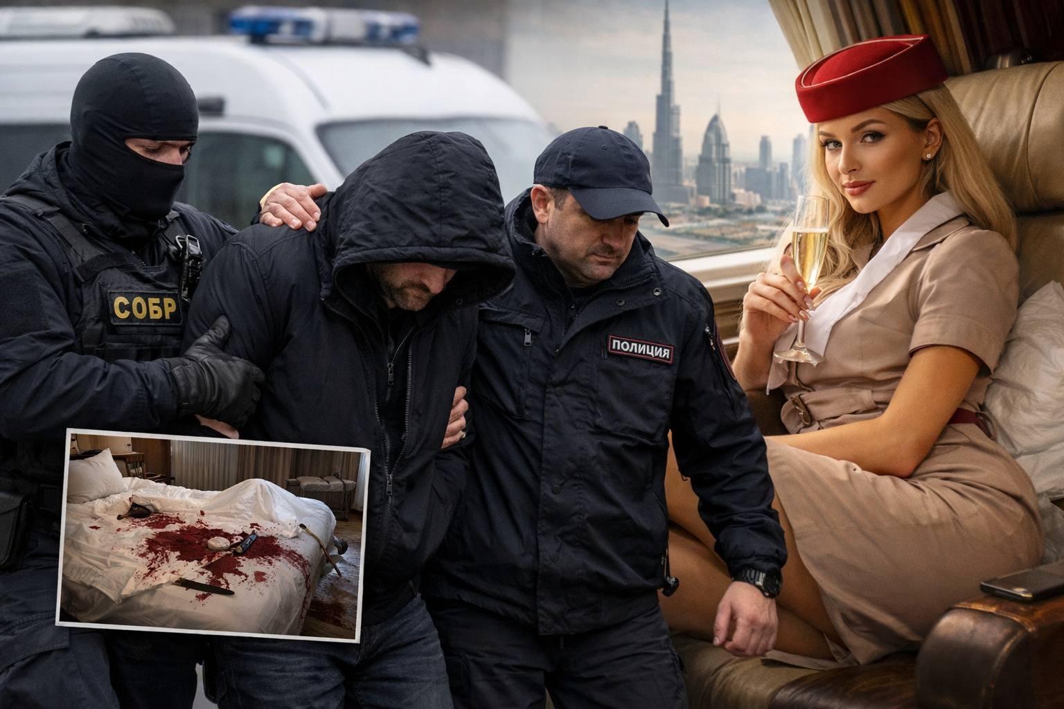 15 ударов ножом из за измен стюардессу из Петербурга нашли убитой в Дубае В Петербурге задержали 41 летнего мужчину подозреваемого в убийстве бывшей возлюбленной в Дубае По данным следствия преступление произошло 17 18 декабря мужчина прилетел в ОАЭ выследил 25 летнюю девушку и не менее 15 раз ударил её ножом Тело обнаружили в отеле После расправы он покинул страну и был задержан по возвращении в Петербург СК расследует дело совместно с правоохранительными органами ОАЭ Погибшая по информации источника издания 78 работала стюардессой в бизнес авиации и предварительно занималась эскортом проводя время с VIP пассажирами С подозреваемым она встречалась около двух лет пара постоянно жила в Петербурге Мужчина заподозрил девушку в изменах получил доступ к её соцсетям и подтвердив свои догадки решился на убийство TodaySPb   Новости GradSPb   Места СПб