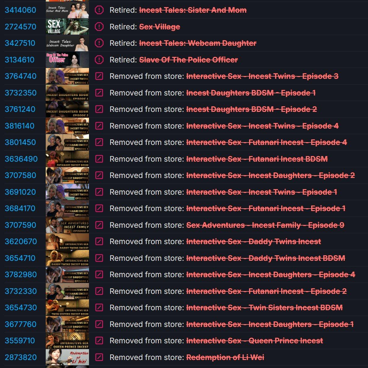 В Steam зачистка 18+ ИГР — Valve массово выпиливает игры эротического содержания.  Причина в том, что они нарушают новые правила: Вы не должны размещать контент, который может нарушать правила и стандарты платёжных систем Steam, банков и интернет-провайдеров. В частности, определённые виды взрослого контента  Скорее всего, это только начало зачистки.    Техно