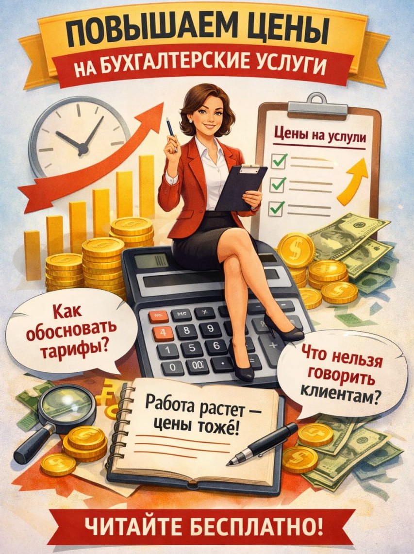 Открыли бесплатный доступ к важной статье для бухгалтеров С 2026 года из за налоговой реформы вырос объём документооборота появились новые отчёты и изменились требования к формам Всё это напрямую влияет на нагрузку бухгалтеров а значит и на стоимость услуг Журнал Упрощёнка вместе с профессиональным бухгалтером и налоговым консультантом подготовил практические рекомендации о том как корректно и обоснованно повышать цены на свои услуги Аттестованный профессиональный бухгалтер делится какими аргументами можно обосновать повышение цен клиентам какие доводы лучше не использовать как она сама повышает стоимость услуг как формирует коммерческое предложение и тарифы Смотрите статью бесплатно по ссылке