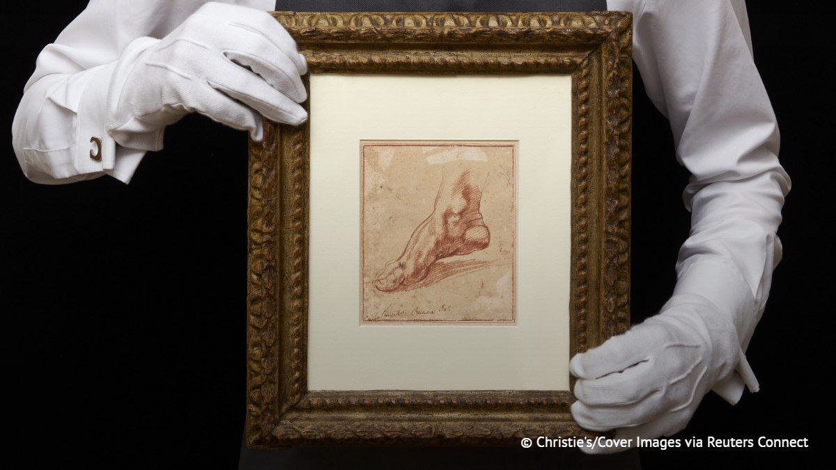 Эскиз стопы нарисованный Микеланджело был продан за 27 2 миллиона долларов на аукционе в США НАШИ РЕСУРСЫ Telegram Tik tok YouTube RUTUBE