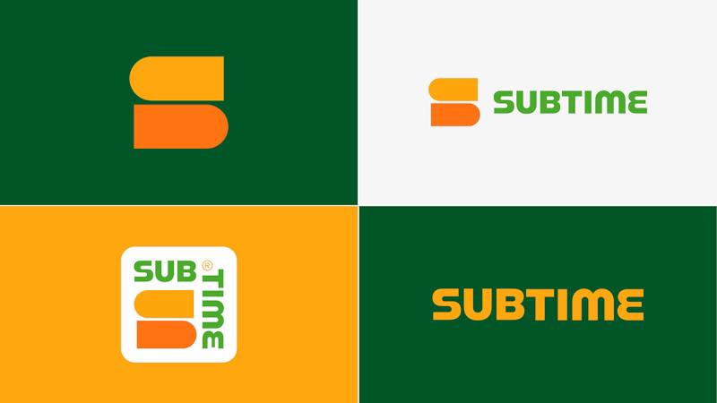 Бывшие франчайзи Subway на Урале теперь называются Subtime Визуальная концепция Subtime основана на переработке узнаваемых элементов прежнего бренда Новый логотип в форме буквы S символизирует два сэндвича однако дизайн выполнен с нуля и не повторяет стиль Subway Проект направлен на плавный переход от международного бренда к локальному с уральским акцентом в меню и айдентике В компании отмечают что ребрендинг помог сохранить лояльность клиентов и расширить сеть включая точки на АЗС