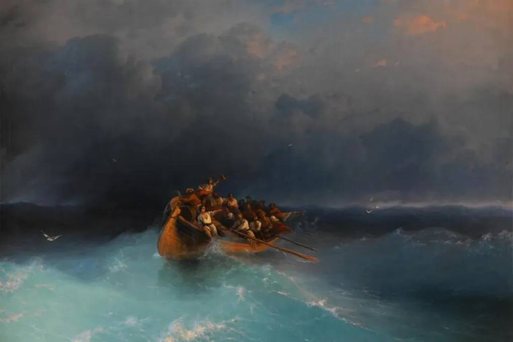 Картину Ивана Айвазовского Выжившие 1887 года продали на торгах Sotheby s за 4 188 млн Это самая большая картина художника выставленная на аукционе Полотно в высоту достигает 195 см а в длину 266 см По данным портала Artprice Выжившие также стали самым дорогим произведением Айвазоского из проданных на торгах