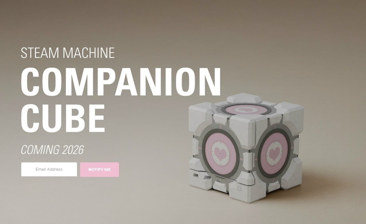 Компания dbrand специализирующаяся на производстве аксессуаров для электроники анонсировала оформление для Steam Machine в стиле куба компаньона из игры Portal Ранее dbrand уже выпускала аксессуары для игровых устройств включая Steam Deck чехлы наклейки защитные стёкла и другое Напомним одной из особенностей Steam Machine станут сменные магнитные передние панели Valve планирует опубликовать CAD файлы чтобы пользователи могли печатать собственные варианты на 3D принтере