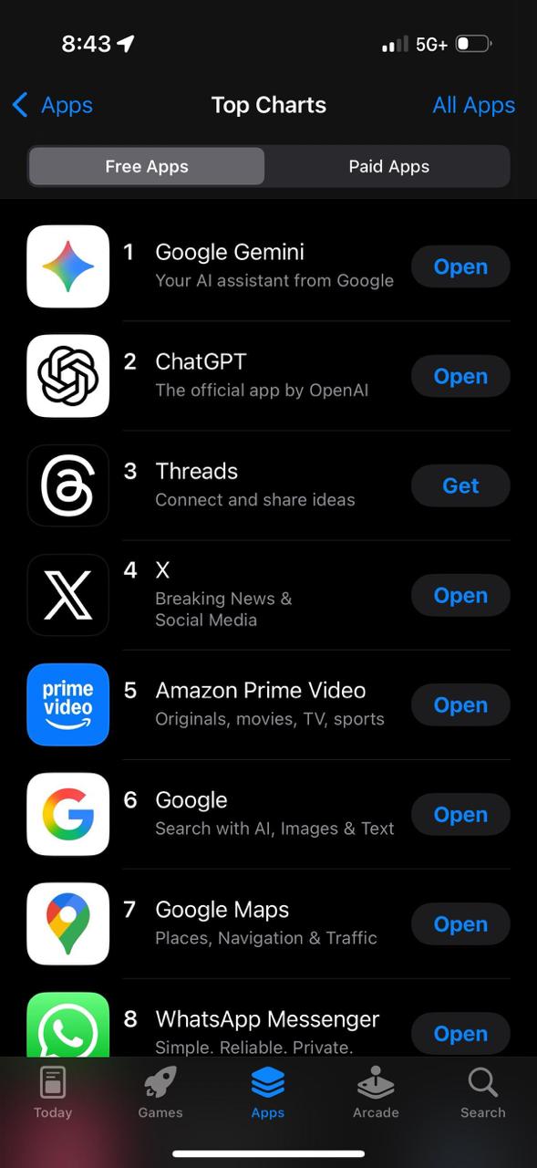 Gemini возглавил рейтинг бесплатных приложений в американском App Store благодаря ИИ модели Nano Banana для редактирования изображений новости iphonesru
