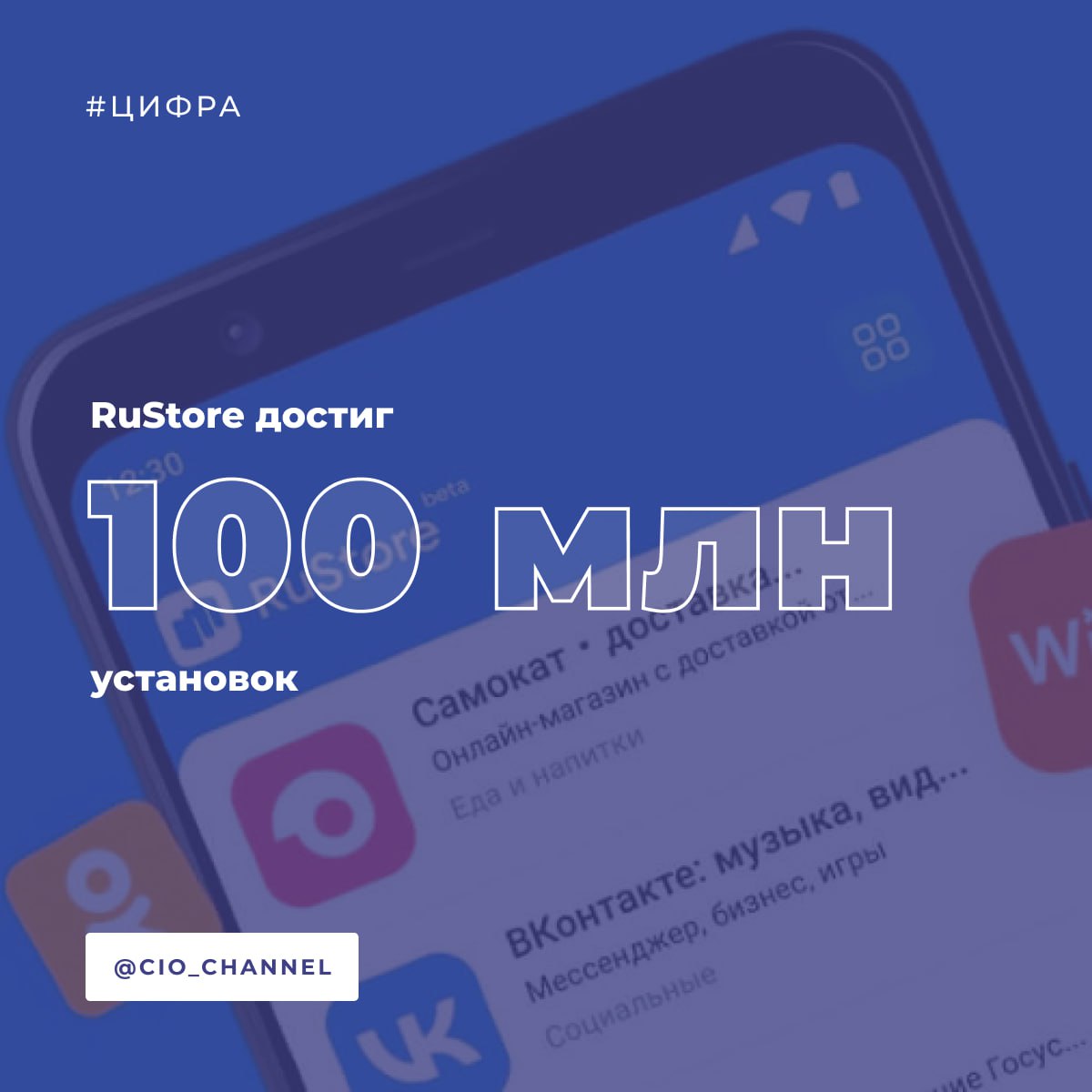 RuStore достиг 100 млн установок // ТАСС  Отечественный магазин приложений для Android «RuStore» достиг значения в 100 млн установок. С момента запуска в мае 2022 года ежемесячная аудитория «RuStore» превысила 50 млн человек.  За прошедший год число установок выросло в 3 раза. Среди причин роста популярности, как сообщили в RuStore, бесперебойный и гарантированный доступ к сервисам, возможность совершать покупки различными способами, безопасность и широкий выбор приложений.  В прошлом году магазин приложений впервые появился на электронных книгах и телевизорах, а сейчас он доступен на проекторах, Hi-Fi-аудио-плеерах и игровых консолях.