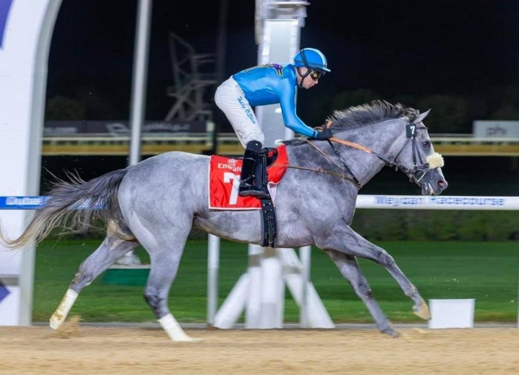 Дагестанский жеребец Грей Босс победил на международных скачках в Дубае Трёхлетний жеребец из конного клуба Кунбатар Ногайский район одержал первое место во второй скачке на Мейдане показав лучший результат среди участников Конный клуб Кунбатар уже более шести лет представляет Дагестан на соревнованиях в России и за рубежом Ранее в 2023 году другой скакун клуба выиграл Всероссийский Приз Дерби Министерство сельского хозяйства и продовольствия Дагестана поздравило победителей с успехом