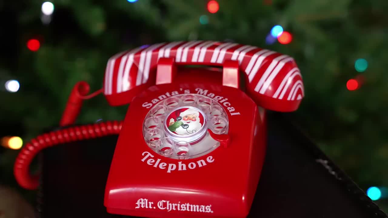 Mr Christmas представляет телефон для общения с Санта Клаусом