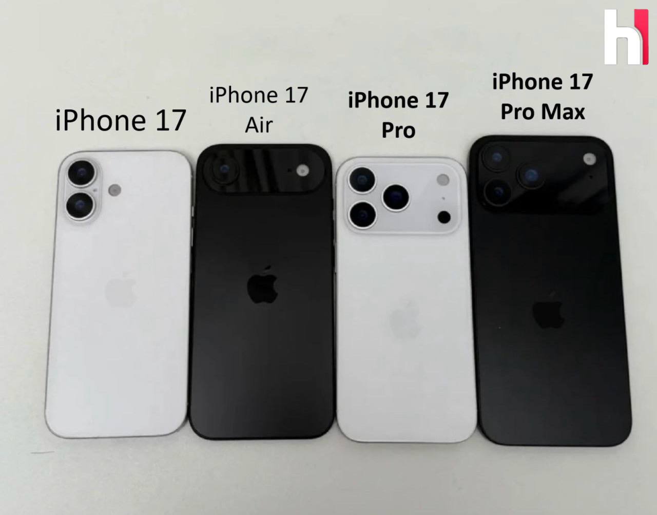 В сеть слили всю линейку iPhone 17 — Кроме изображения, инсайдеры слили немного информации о будущих новинках: Apple решили отказаться от Plus-модели в этом году; Базовый iPhone 17 почти ничем не отличается от iPhone 16; Для моделей Pro и Pro Max сместили логотип компании: он съехал вниз из-за больших размеров блока с камерами; Также в линейке представят модель iPhone 17 Air, которая будет почти вдвое тоньше своих собратьев и выделится своей особенной камерой. Этичный хакер