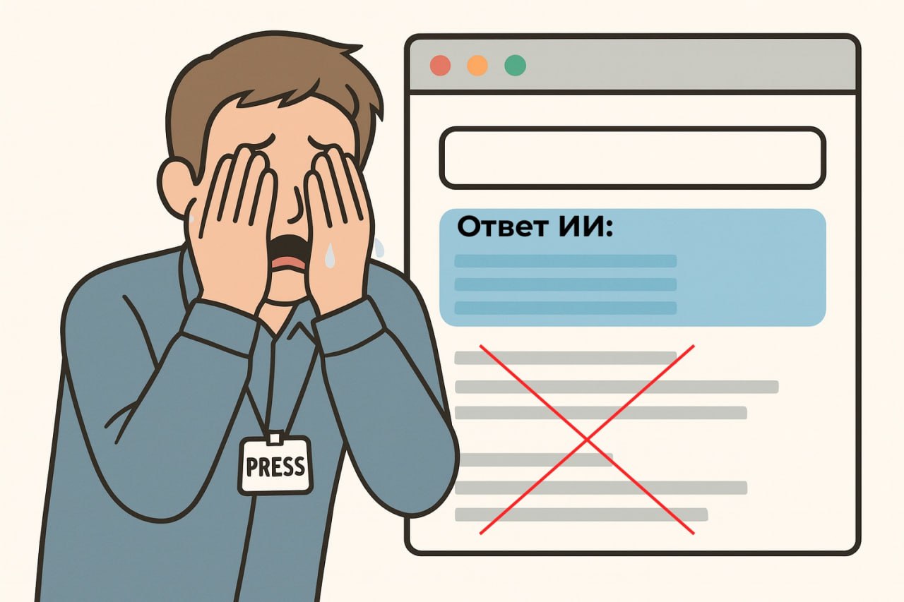 Цифра дня 30% органического трафика якобы потеряли новостные и информационные сайты с начала года. Винят в этом Яндекс и Google, которые теперь выдают сгенерированные ИИ ответы прямо в поиске. Некоторые ресурсы лишились до 60% посетителей, а кликабельность рухнула больше чем вдвое – но не всё так однозначно. Ситуацию подробнее описали в Аишке. Как оказалось, среди наших подписчиков треть 33% вообще не пользуются нейропоиском – они теперь в меньшинстве. А те, кто всё же пользуются, отдают предпочтение Алисе на первом месте с 27% и Perplexity на втором с 24% .