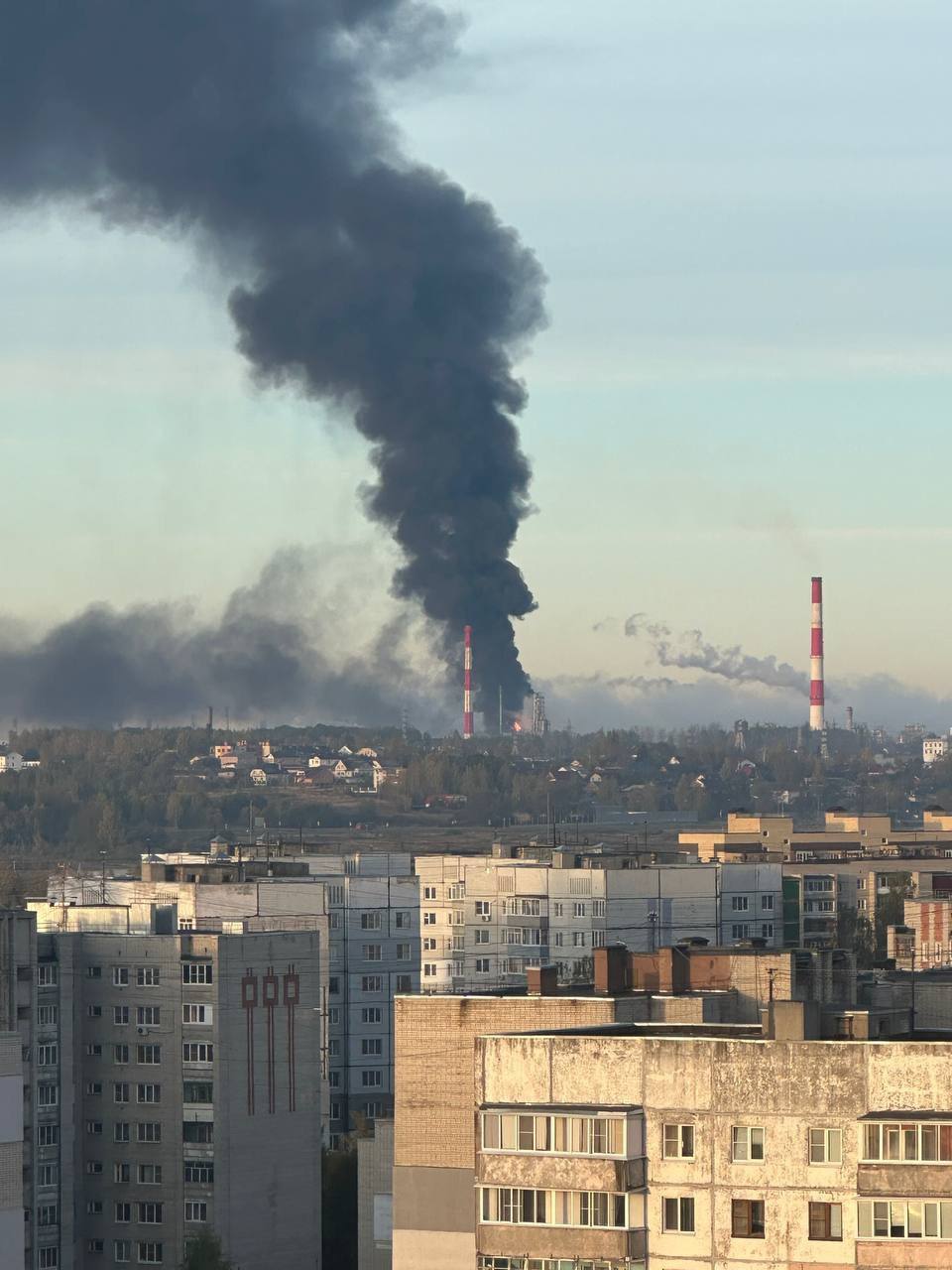 Пожар на ярославском НПЗ локализован