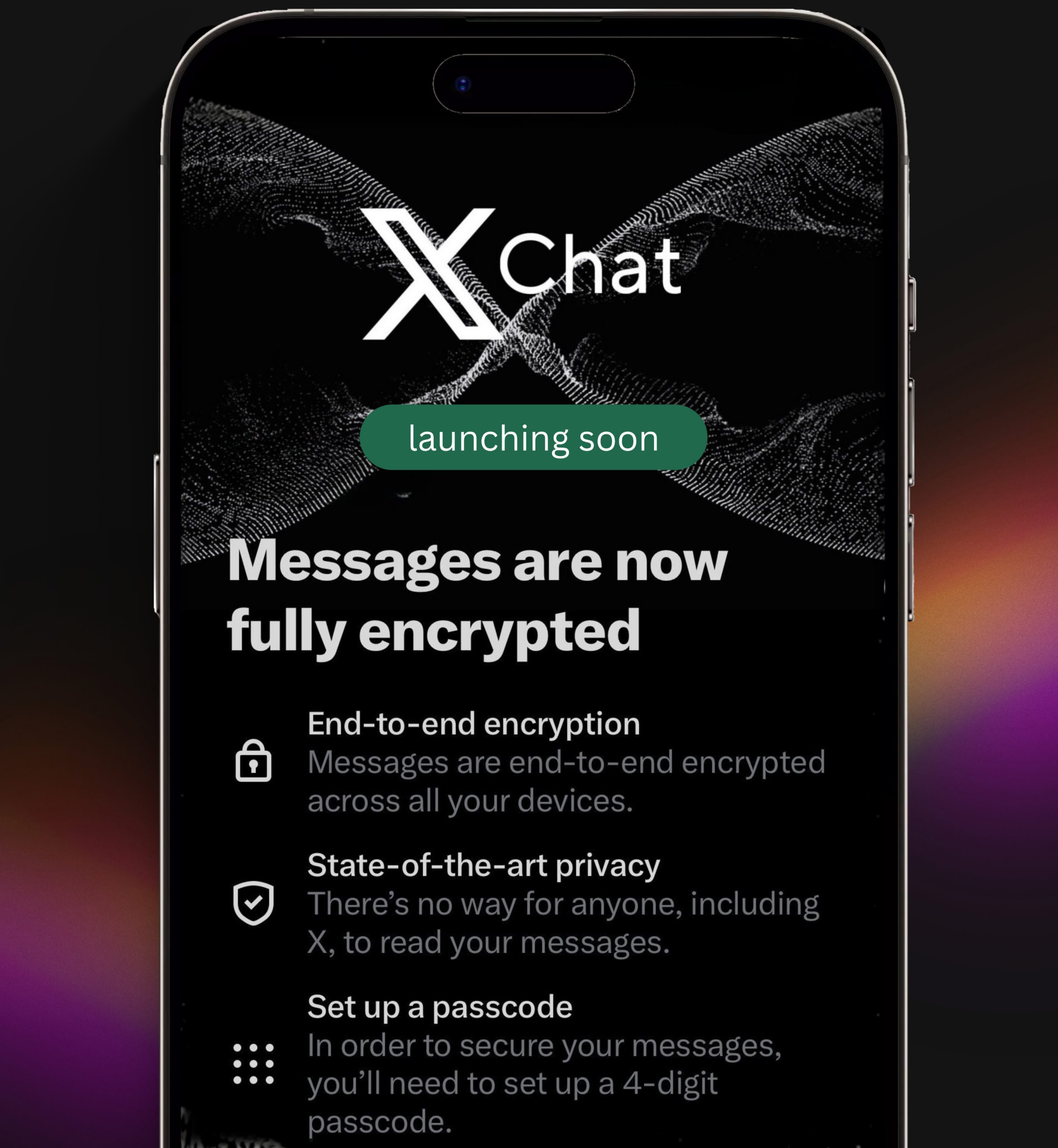 Илон Маск запустил мессенджер X Chat Мессенджер находится на стадии бета тестирования для премиум пользователей X с поддержкой обмена файлами и мультимедиа а выход отдельного приложения X Chat запланирован на ближайшие месяцы X Chat обещает использовать пировую систему шифрования аналогичную Bitcoin для защиты данных пользователей Заявлено что в нем не будет отслеживания и рекламы что выгодно отличает его от Telegram С помощью X Chat пользователи смогут обмениваться текстовыми сообщениями файлами а также проводить аудио и видеозвонки News Soft Gear Links