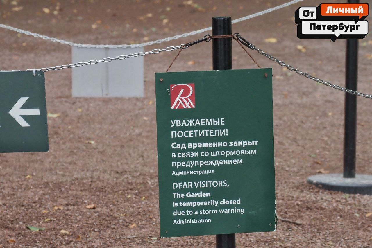Дворцовый парк Летний и Михайловский сады временно закрыты из за усиления ветра до 23 м с Следим за обновлениями Михаил Огнев От Личный Петербург Подпишись на От Личный Петербург канал о любимом городе на Неве