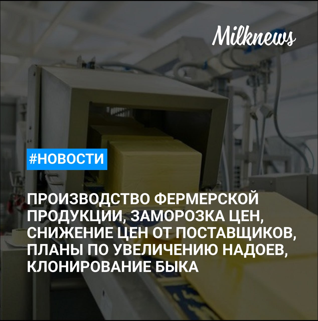 «Прогресс Агро» заказал создание первого клона племенного быка в лаборатории «Альтраген»    РСХБ: объем производства фермерской продукции в России вырос за 5 лет на 30%    Миронов предложил заморозить цены на продукты первой необходимости    «Ъ»: Auchan добивается от поставщиков снижения цен    «АГРОЭКО» в 2025 году планирует увеличить надои до 7 тыс. т