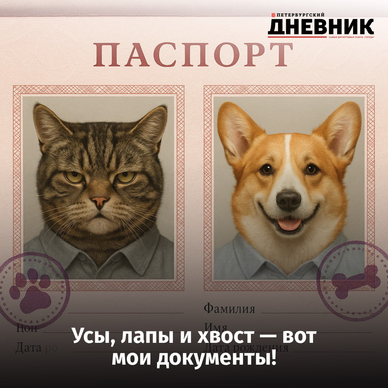 Госуслуги для хвостатых петербуржцев В Госдуме предложили оформить для кошек и собак электронные ветеринарные паспорта прямо на Госуслугах В документе планируют хранить всю важную информацию данные о питомце владельце и прививках Теперь возможно мурзики и барбосы Петербурга смогут официально подтвердить не только свой характер но и вакцинацию Идея может упростить жизнь владельцам ведь бумажные паспорта часто теряются а электронный формат позволит быстро подтвердить вакцинацию или оформить поездку А вы что думаете про электронные паспорта для питомцев   Отличная идея удобно и современно Забавно но пусть лучше всё по старинке Не знаю главное чтобы хвостам было не всё равно Фото DALL E Подписаться на Петербургский Дневник в MAX