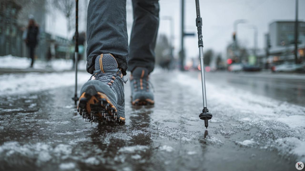Готовь ледоступы летом зимой купить их быстро и без доставки в Калининграде не так просто Выходить на скользкие калининградские улицы этой экстремальной зимой травматологи рекомендуют во всеоружии с тростью и ледоступами Шипованные накладки на обувь в городских магазинах встречаются редко Только в представительствах сети спорттоваров они оказались в наличии прямо сейчас Другая фирма которая торгует экипировкой для горного туризма предлагает разве что специальные кошки для альпинистов Ещё в одном месте заверили что ледоступы были но всю партию раскупили за два дня Новую заказали но её придётся подождать Легко ли купить такое снаряжение и наблюдается ли на него повышенный спрос разбирался Клопс