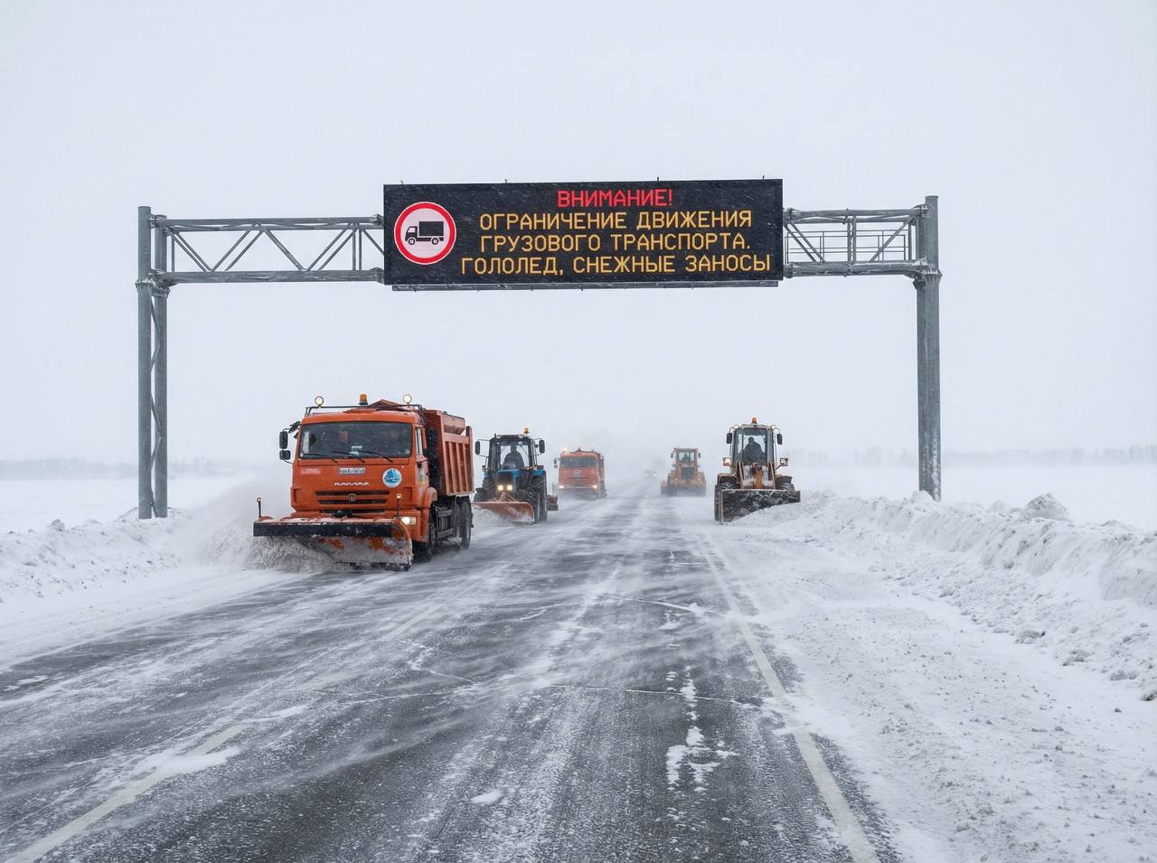 Ограничено движение грузового и пассажирского транспорта на трассе А 322 Барнаул Рубцовск граница с Казахстаном Ограничения действуют с 11 30 26 декабря на участке от Алейска до Рубцовска 127 294 км Причина неблагоприятная погода мокрый снег сильный снегопад метели гололёд ветер до 23 м с На трассах края работает дорожная техника Для большегрузов подготовлено 14 стоянок на Чуйском тракте у Грани Алтая в Новоалтайске Полковниково Троицком районе перед обходом Бийска в Сростках на А 322 12 км от Барнаула Топчиха Алейск Шипуново Поспелиха на А 321 перед Павловском и на выезде из села Водителей просят учитывать обстановку не выезжать на неподготовленных автомобилях соблюдать скорость и дистанцию Особое внимание мостам и участкам с работающей техникой   Информация о проезде 7 962 815 98 69 8 3852 63 14 59 круглосуточно  Минтранс Алтайского края МЫ В МАХ
