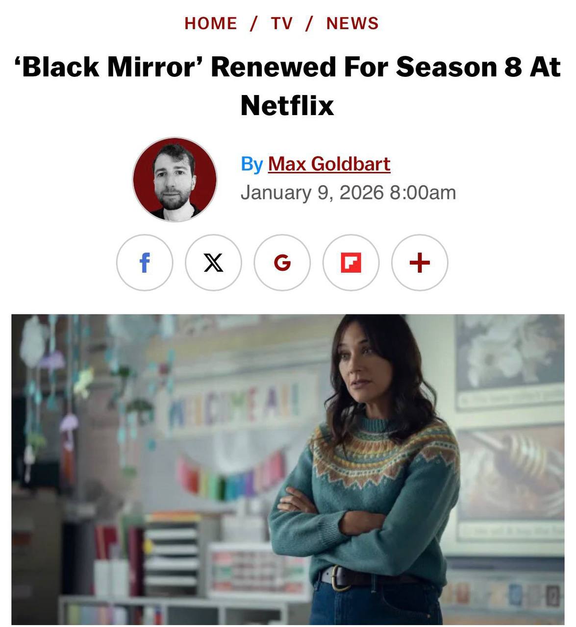 Чёрное зеркало официально продлили на восьмой сезон Пока точной даты премьеры нет но точно не раньше 2027 года Готовят спойлеры к ближайшему десятилетию