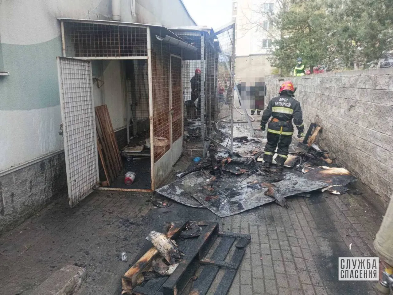 Здание магазина горело на ул Филимонова Сегодня вечером огонь там охватил макулатуру полиэтилен находившиеся на площадке временного хранения которая прилегает к отдельно стоящему зданию объекта торговли Прибывшие спасатели потушили пожар Никто не пострадал Причину возгорания предстоит выяснить Читайте Минск Новости в MAX