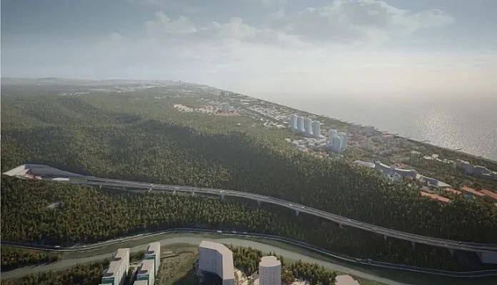 Главгосэкспертиза согласовала самый важный этап строительства обхода Адлера Этот этап самый сложный и трудоемкий так как включает строительство двух автомобильных тоннелей самых длинных в России Многие технологические характеристики будущего объекта станут рекордными и реализуемыми впервые сообщили в Автодоре Тоннели будут залегать на глубине до 250 метров их длина по 5 9 километра Тоннели включают по 11 подземных переходов сбоек и 98 метровый вентиляционный ствол эстакаду длиной в 916 метров и подпорные сооружения Сейчас в селе Высоком идет подготовка к монтажу тоннелепроходческих комплексов Сейчас самый длинный тоннель в России Гимринский в Дагестане длиной 4 3 километра ВестникАбхазии