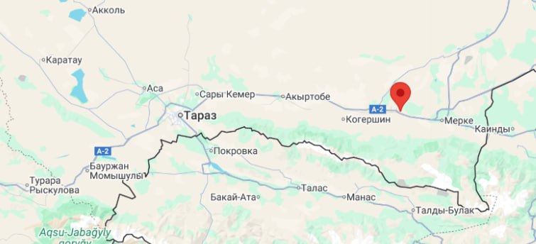 Землетрясение зафиксировали на юге Казахстана Очаг - в 334 километрах на юго-запад от Алматы Сведения об ощутимости: село Кулан - 6 баллов село Мерке - 5 баллов в Таразе, Шу, селах Сарыкемер и Толе Би - 3 балла в Каратау, селах Аса, Мойынкум, Кордай, Бауыржан Момышулы и Турар Рыскулов - 2 балла Сведений по пострадавшим и разрушениям не поступало.