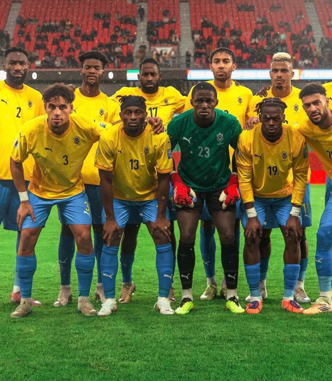 Правительство Габона приняло решение о немедленной приостановке деятельности национальной футбольной команды Решительные санкции последовали за провальным выступлением на континентальном первенстве В рамках перезагрузки был распущен весь тренерский штаб а также наложен запрет на вызов в сборную ключевых игроков Пьера Эмерика Обамеянга и Брюно Манга На Кубке африканских наций сборная Габона выступала в группе F вместе с командами Кот д Ивуара Камеруна и Мозамбика и заняла в квартете последнее место потерпев три поражения