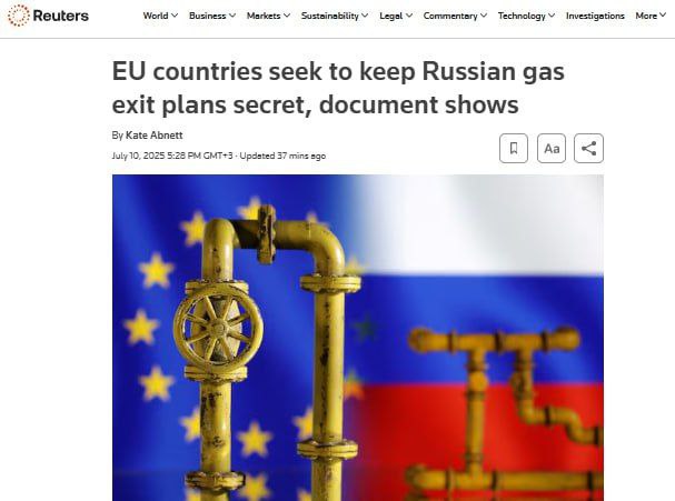 Еврокомиссия предложила странам ЕС сохранять в тайне планы отказа от газа и нефти из РФ, — Reuters Издание отмечает, что власти европейских стран, вероятно, хотят избежать утечки информации на рынки, чтобы это не повлияло на нефтегазовые котировки. В документе говорится, что, хотя страны по-прежнему будут обязаны представлять свои планы в Брюссель, «профессиональная тайна» будет означать, что информация не будет раскрыта никакому другому лицу или органу власти. НАШИ РЕСУРСЫ: Telegram Tik-tok YouTube RUTUBE