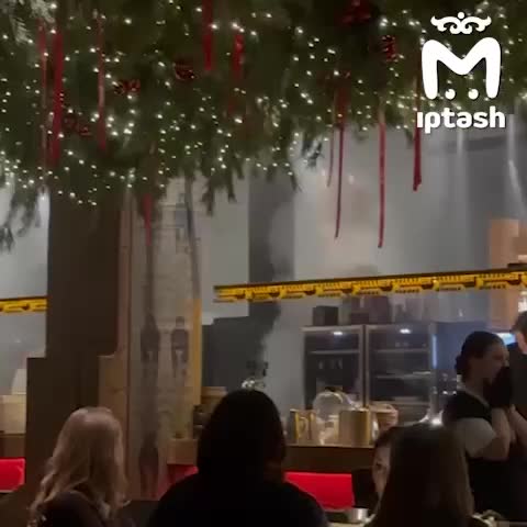 Пожар в ресторане Горыныч в ТЦ Арт центр: эвакуация посетителей