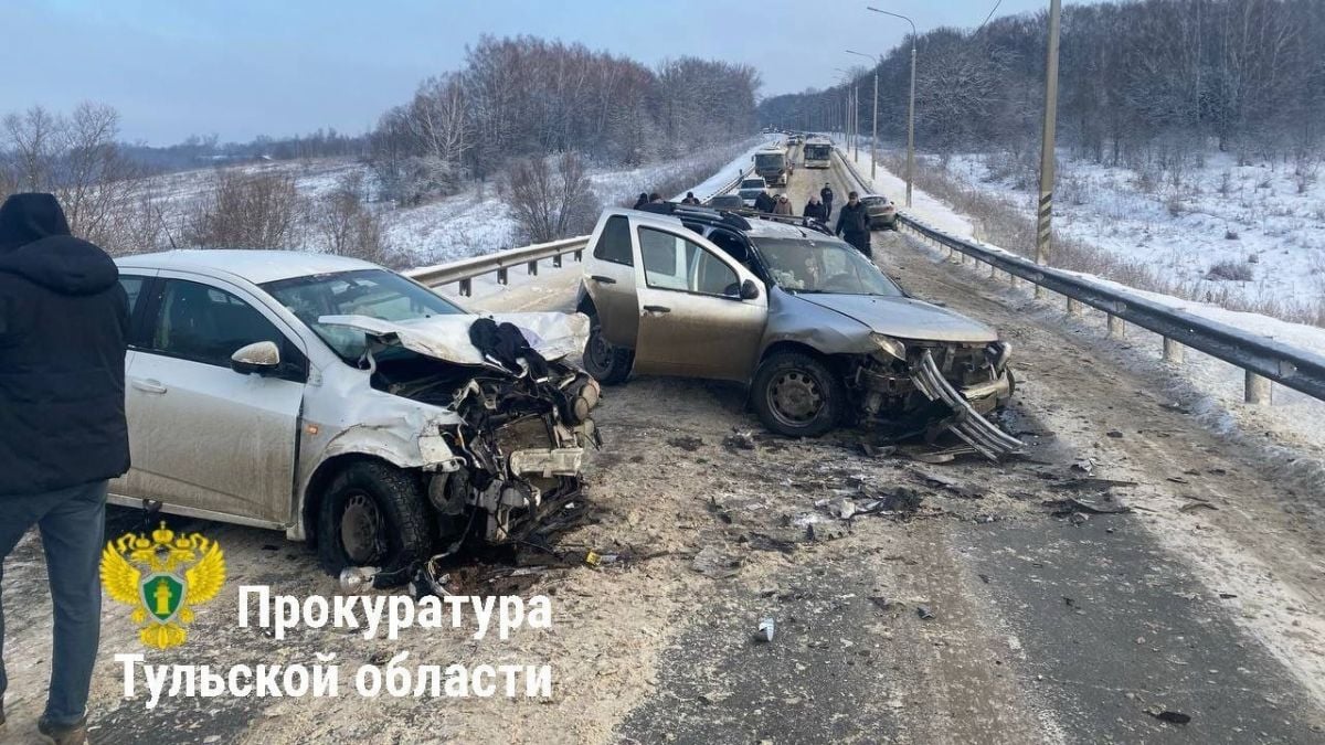 В Тульской области четыре автомобиля столкнулись на трассе под Щекином  Надзорный орган приступил к проверке своевременности уборки дорог от снега и наледи после сообщения о столкновении четырех автомобилей неподалеку от Ясной Поляны.  Подробнее   Подписаться