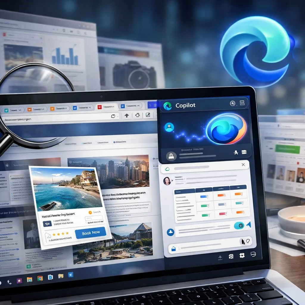 Microsoft обновляет Edge с новым функционалом Copilot В браузере Microsoft Edge теперь будет доступна функция позволяющая AI чатботу Copilot собирать информацию из всех открытых вкладок Пользователи смогут задавать вопросы о содержимом вкладок сравнивать продукты и получать краткие обзоры статей Microsoft отмечает что можно выбирать какие функции использовать а какие отключить Также компания завершает поддержку режима Copilot который ранее предлагал аналогичные функции включая возможность бронирования отелей от имени пользователя PRO AI OFFICIAL
