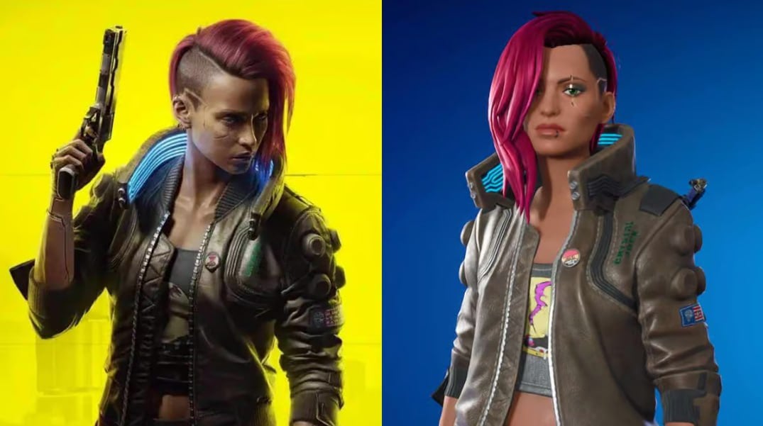 В Fortnite появились женская версия V и Джонни Сильверхенд из Cyberpunk 2077, что вызвало недовольство игроков из-за отсутствия мужского персонажа V.  CD Projekt RED объяснили свой выбор тем, что автор предпочел женский образ, а наличие Джонни уже представляет мужского персонажа. Добавление обеих версий оказалось невозможным из-за ограничений сотрудничества.