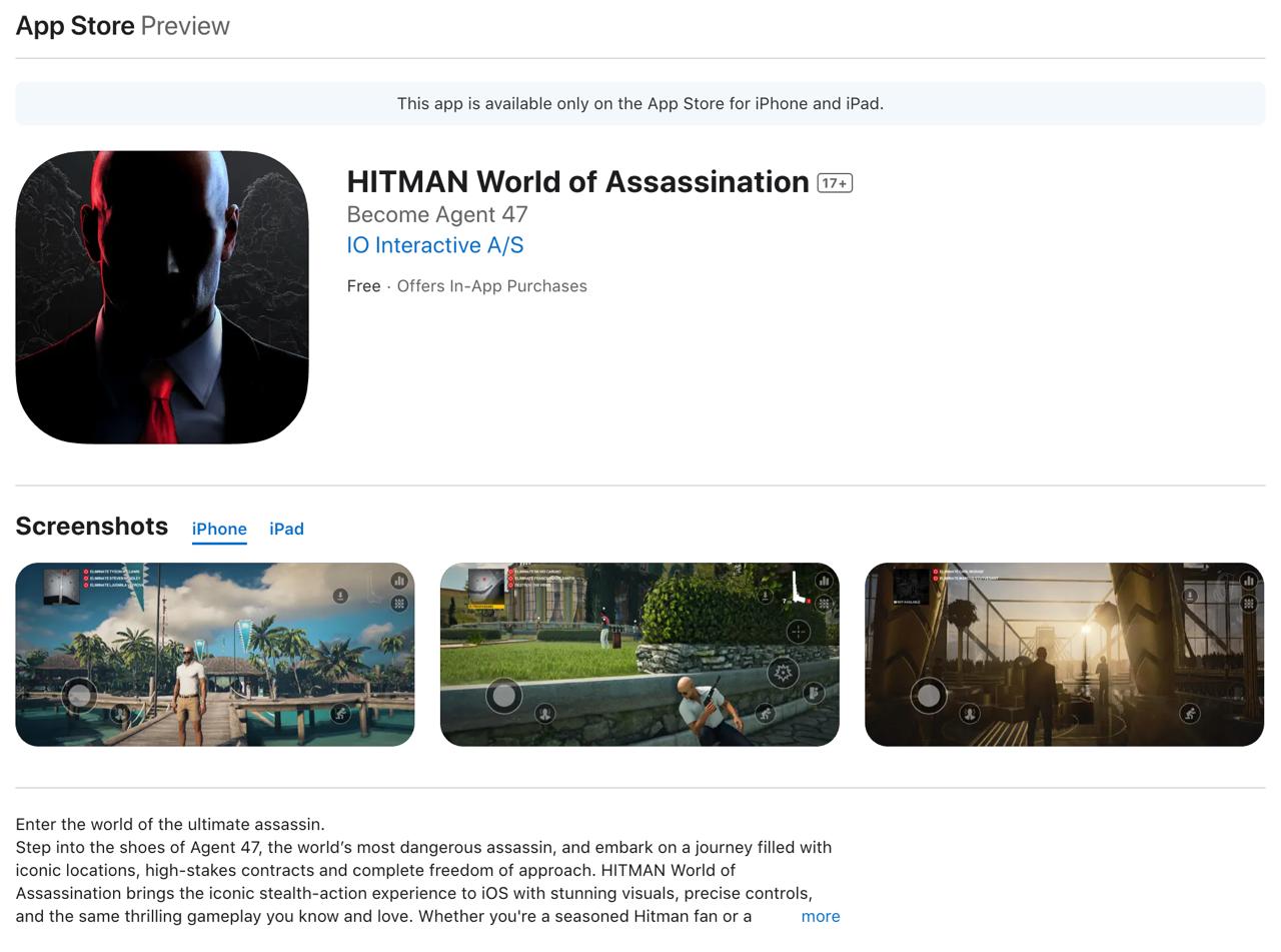 Игра HITMAN World of Assassination вышла на iPhone и iPad Новинку можно бесплатно скачать в зарубежном App Store Полная версия стоит 69 5 5 тыс рублей Как создать иностранный Apple ID без банковской карты с российским номером телефона Например американский лучший способ новости iphonesru