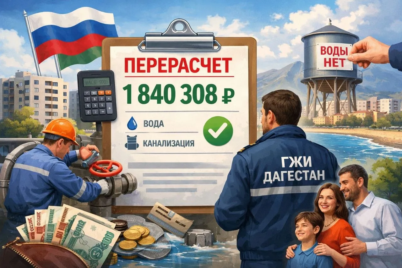 Жилинспекция Дагестана восстановила права жителей Каспийска коммунальщики сделали перерасчет на 1 8 млн рублей В центре внимания ГЖИ РД неизменно вопросы качества коммунальных услуг На личном контроле Врио руководителя Инспекции Арсена Гаджиева и ситуация с длительным отключением воды в многоквартирных домах Каспийска Сотрудники ГЖИ по Центральному округу провели проверку и добились главного ОАО Единый оператор Республики Дагестан исполнил выданное предписание Горожанам произведен перерасчет платы за период с 2 по 19 января 2026 года Напомним из за превышения допустимого срока отключения холодной воды собственники имели право не платить за эти дни в полном объеме Инспекция проконтролировала чтобы это право было реализовано Итоговая сумма перерасчета составила 1 840 308 рублей Благодаря вмешательству Инспекции права каспийчан восстановлены Ситуация остается на контроле Наша задача чтобы каждый рубль переплаченный за услуги ненадлежащего качества был возвращен людям ГЖИРД Каспийск Перерасчет