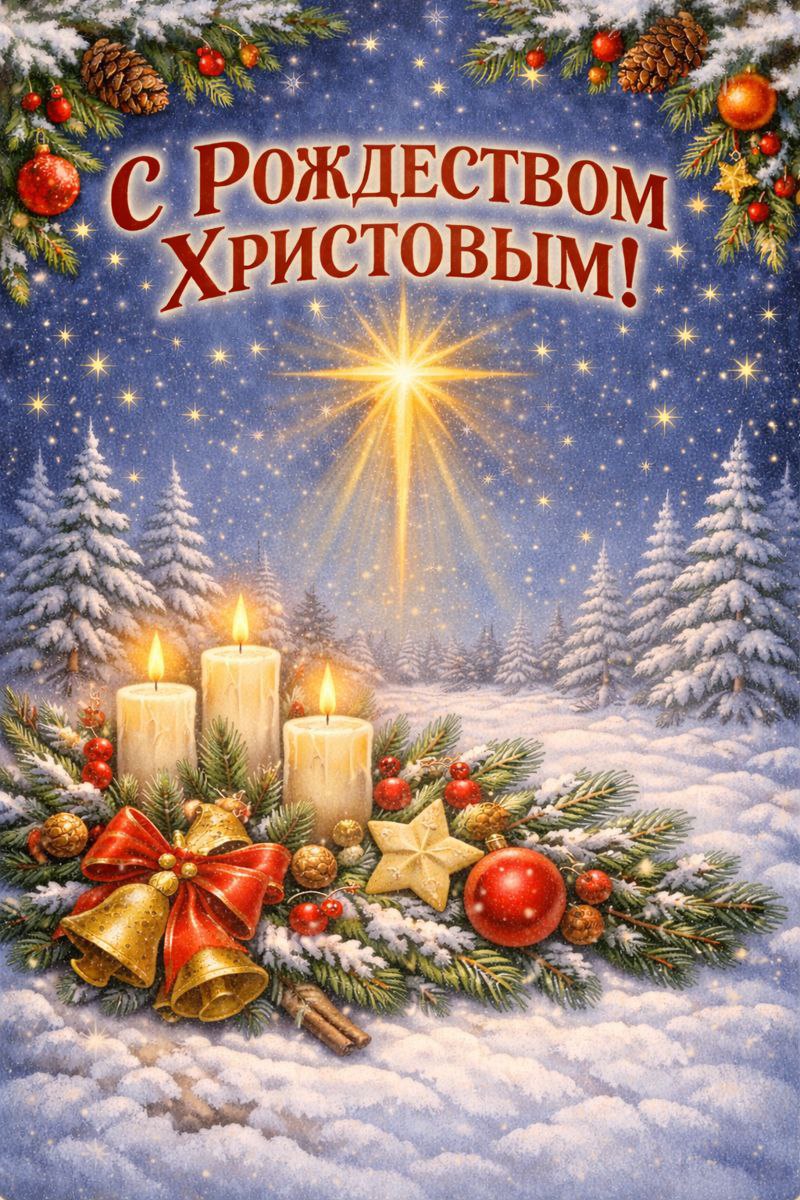 С Рождеством Христовым Счастья добра благополучия мира