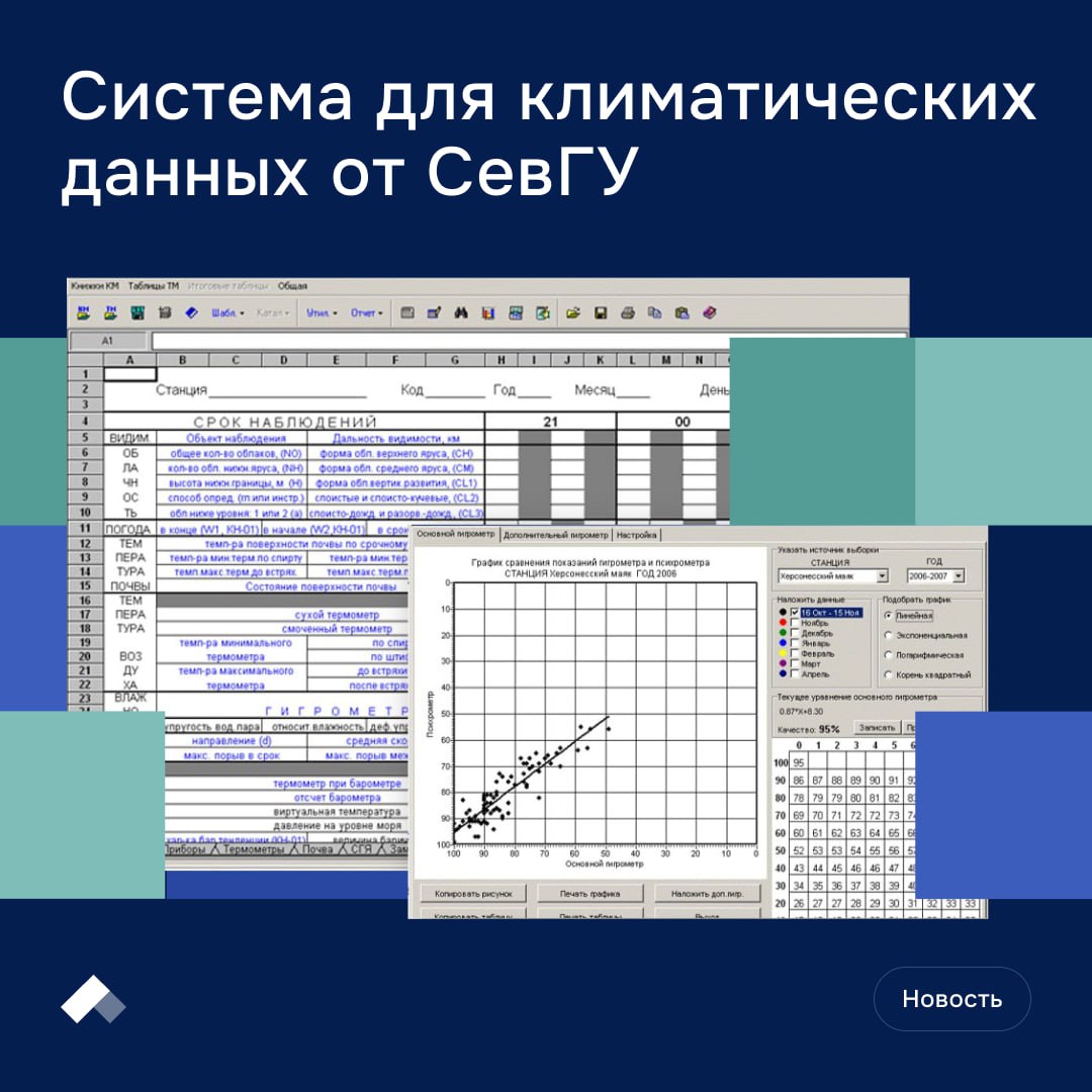 Как в Росгидромете появилась цифра СевГУ разработал систему для сбора климатических данных В Севастопольском госуниверситете sevsu live создали КАСКАД ГМ программный комплекс который будет помогать Росгидромету собирать и обрабатывать климатические данные по всей стране Это первое ПО специально разработанное для гидрометеослужбы и официально зарегистрированное в реестре российского софта Что делает система принимает данные с автоматических приборов помогает вносить наблюдения в электронные журналы обрабатывает параметры атмосферы рек и морей формирует понятные отчеты и базы за годы наблюдений Разработка уже передана в Росгидромет Первые внедрения начнутся на морских станциях особенно в новых регионах где требуется обновление инфраструктуры