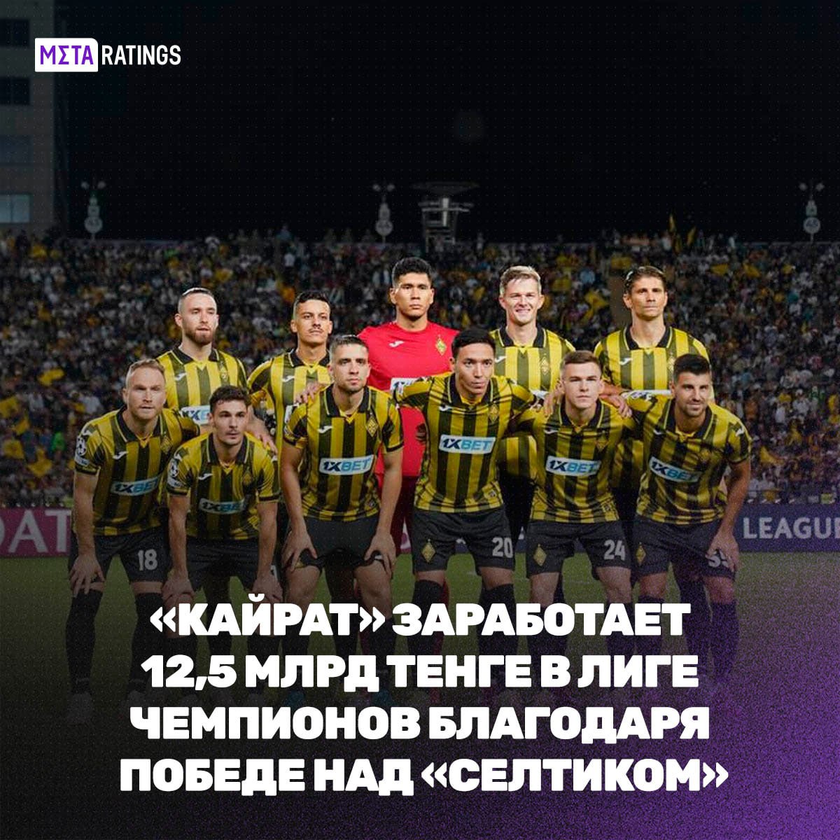 Кайрат не только пробился в основной этап Лиги чемпионов но и сорвал настоящий джекпот По подсчётам Meta ratings kz победа над Селтиком принесла алматинцам 20 175 млн евро или 12 5 млрд тенге гарантированного дохода В эту сумму входят 18 62 млн евро за участие 1 28 млн евро за ТВ права 275 тыс евро минимального бонуса за результат Для сравнения в Лиге Европы можно было бы заработать всего 9 млн евро То есть одно только попадание в групповой этап ЛЧ добавило клубу почти 7 млрд тенге сверху Это уже история и на поле и на страницах финансовых отчетов Подпишись на Meta ratings kz