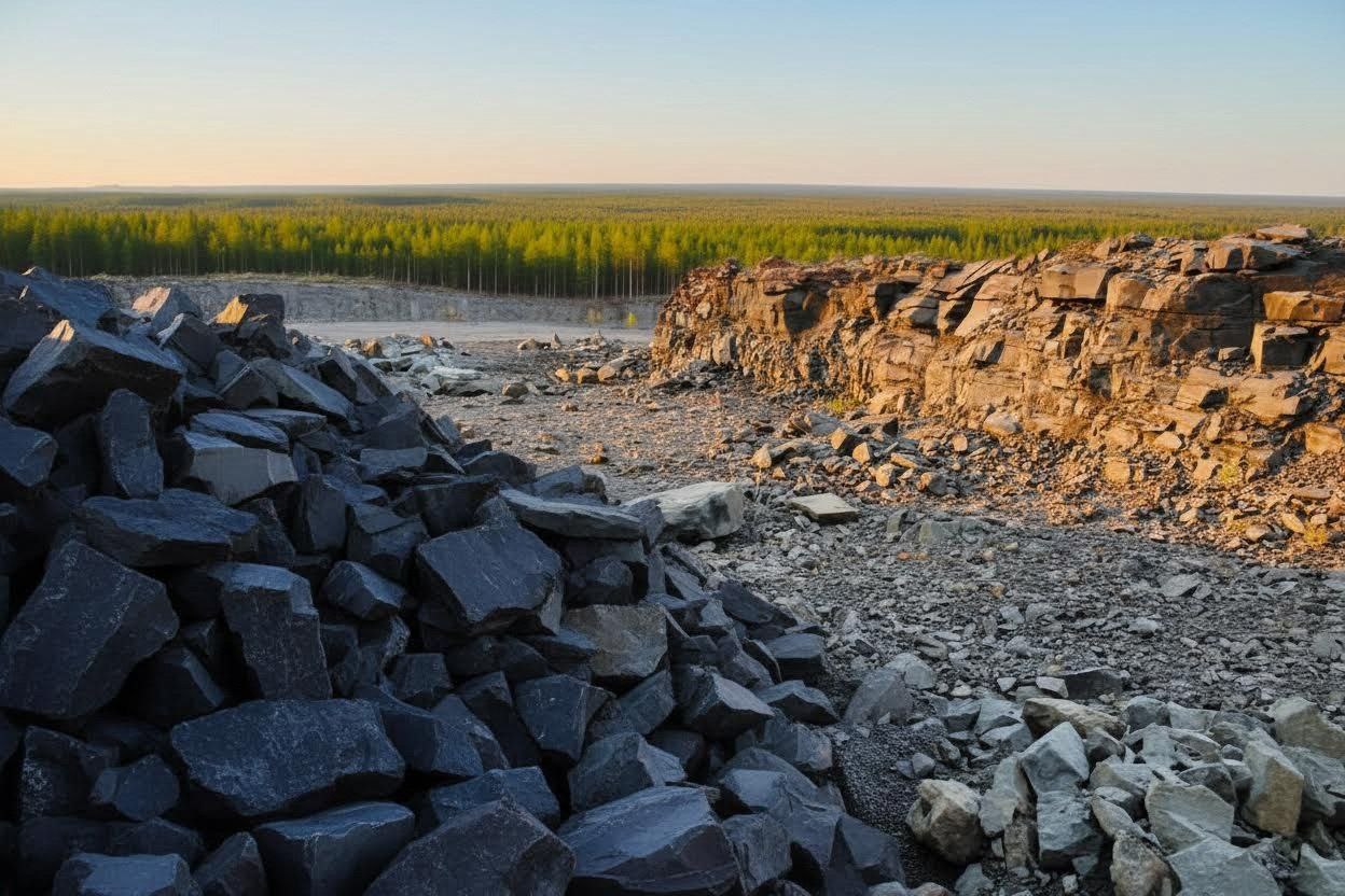 Минерально сырьевая база Архангельской области расширена за счет открытия трех месторождений базальтов в Плесецком округе Морозовского Лодья 2 и Храмовского Совокупные прогнозные запасы оцениваются примерно в 50 млн кубометров Поисковые и подготовительные работы выполнены за счет средств недропользователей Месторождения сформированы как готовые к освоению активы что позволяет оперативно перейти к промышленной добыче без дополнительного инвестиционного этапа и существенно сократить сроки ввода в эксплуатацию Базальт является стратегически важным сырьем для строительного комплекса Он используется в дорожном строительстве промышленной и транспортной инфраструктуре а также в производстве минеральной ваты высокопрочных бетонов огнеупорных и теплоизоляционных материалов В настоящее время в регионе учтено 12 месторождений базальта с суммарными запасами свыше 650 млн куб м Ввод новых месторождений формирует дополнительный ресурс для промышленного развития расширения добычи нерудных материалов и укрепляет позиции нашего региона как стабильного поставщика минерального сырья