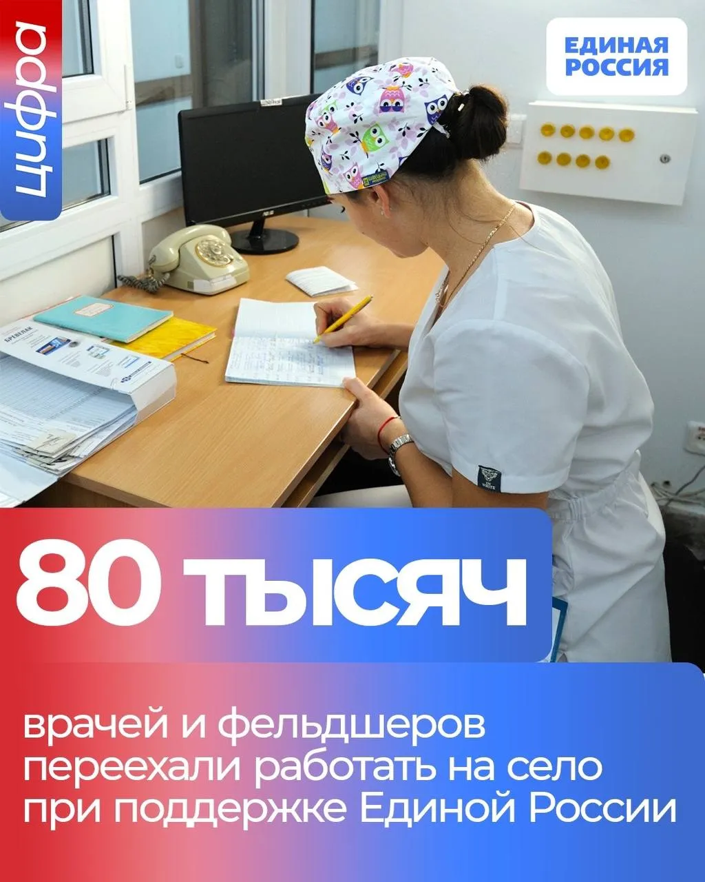 При поддержке Единой России 80 тысяч врачей и фельдшеров переехали работать на село Программы Земский доктор и Земский фельдшер действуют по инициативе партии и помогают решать вопросы дефицита медицинских работников в отдаленных районах С 2012 года медицинские работники получили около 80 миллиардов рублей подъемных выплат До 2030 года на эти цели направят еще 30 миллиардов рублей   В ЛНР в прошлом году по программам Земский доктор и Земский фельдшер привлечены 25 медицинских специалистов Среди них акушеры гинекологи педиатры врачи общей практики В 2026 году планируется привлечь еще 50 медиков 35 врачей и 15 специалистов со средним медицинским образованием В 2026 году Единая Россия и государство в целом делают акцент на комплексном закреплении кадров ЕдинаяРоссия ЕР81