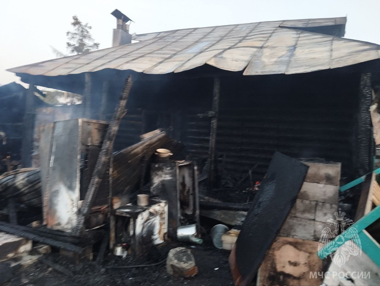 Пожар в частном доме произошёл в Нижегородской области В Сергачском округе в селе Яново загорелся частный жилой дом. Огнеборцы МЧС России потушили пожар на площади 40 квадратных метров. В результате пожара пострадало 3 человека, в том числе 1 ребенок. 1 пострадавшая госпитализирована. К сожалению, погибли мужчина 1996 года рождения и ребёнок 2018 года рождения. От чрезвычайного ведомства было задействовано 11 человек личного состава и 4 единицы техники. Предварительную причина пожара установят дознаватели МЧС России.