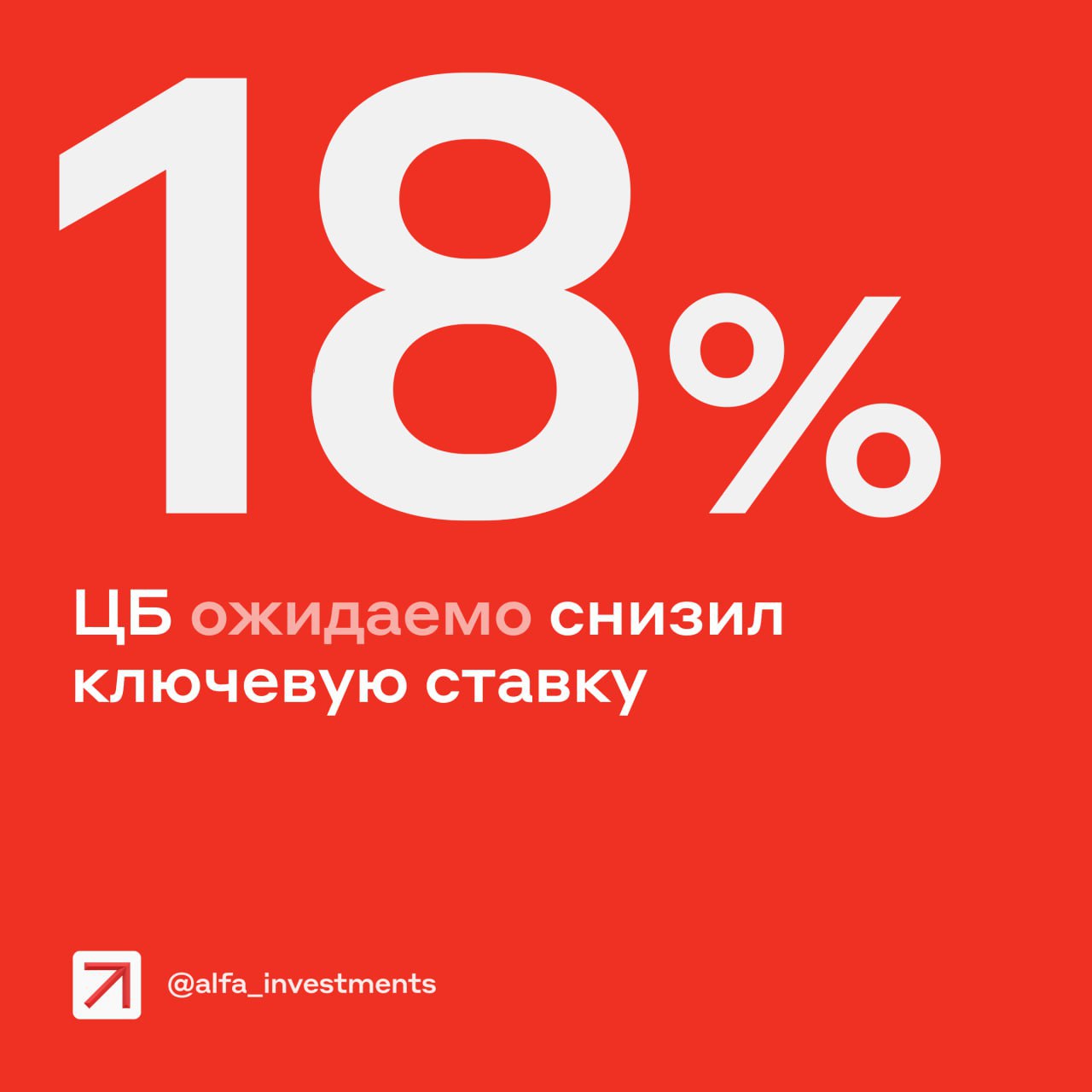 ЦБ оправдал ожидания инвесторов: ключевая ставка — 18%