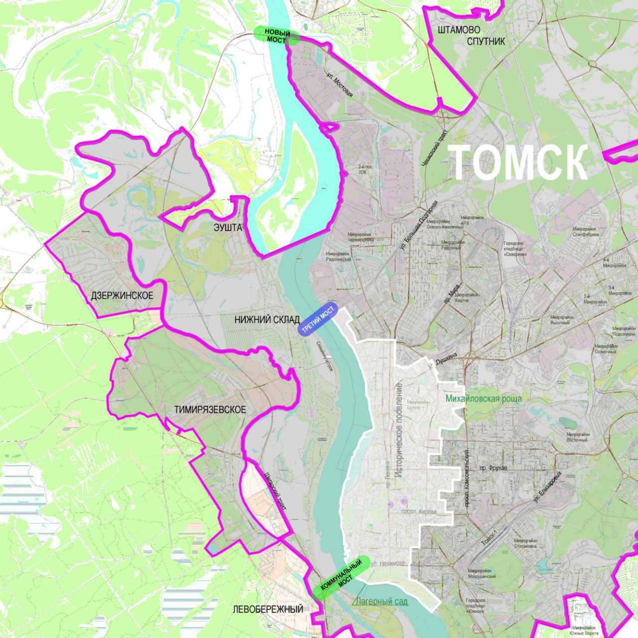 Градсовет утвердил место под третий мост в Томске vtomske.ru/news/210347 19 июня департамент градостроительного развития Томской области сообщил, что градсовет при губернаторе согласовал все материалы по обоснованию инвестиций и разработке документации по планировке территории для дальнейшего проектирования третьего моста. «В настоящее время подрядчик в рамках контракта разрабатывает проект планировки и проект межевания территории для размещения объекта», — говорится в сообщении. Департамент опубликовал карту и схему с планами по строительству третьего моста. Как и сообщалось ранее, конструкцию намерены построить около бывшей карандашной фабрики, напротив Нижнего Склада. Выбранный вариант берет начало на пересечении улицы Старо-Трактовой и левобережной магистрали. Затем трасса пройдет по территории микрорайона Нижний Склад в створ мостового перехода через реку Томь и выходит на правый берег в районе закрытой карандашной фабрики. #томск #новоститомска Прислать новость