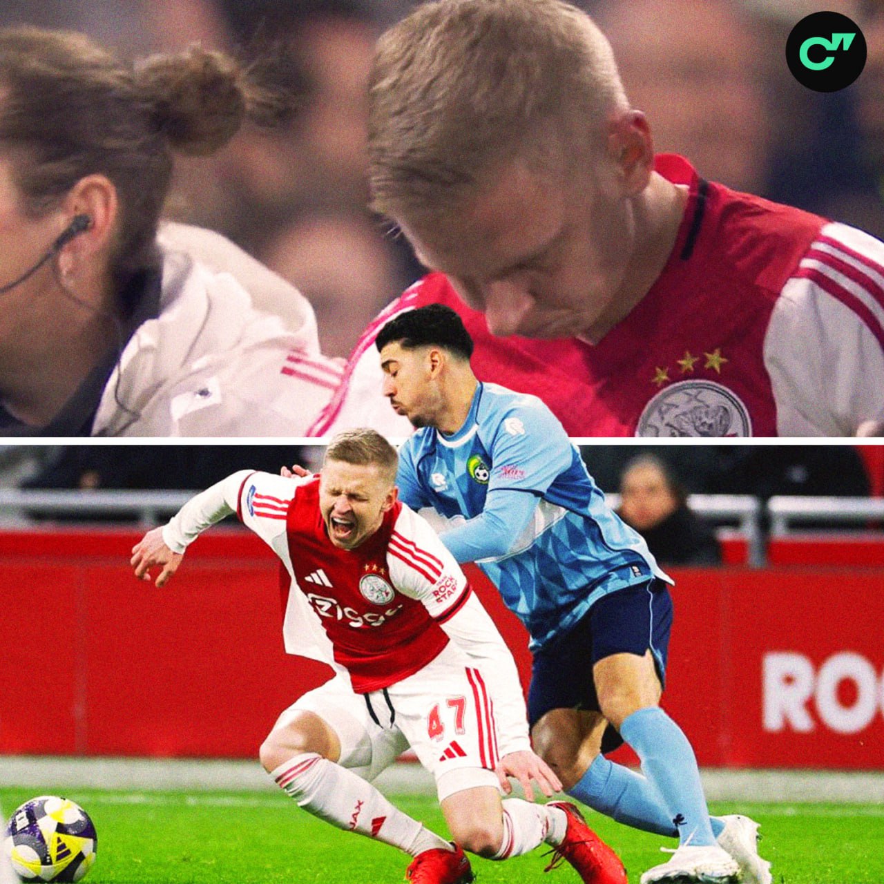 Зинченко получил серьезнейшую травму на третьей минуте своего дебютного матча за Аякс Возможно защитник уже не сыграет в этом сезоне   Все рекорды сезона в приложении ГОЛ